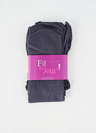 Collants stretch gris FIL DE JOUR femme