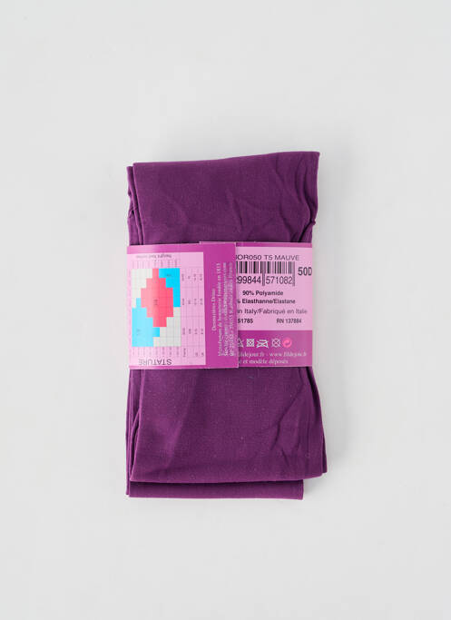 Collants stretch violet FIL DE JOUR femme