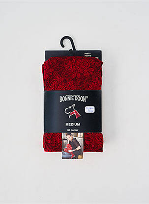 Collants stretch rouge BONNIE DOON femme