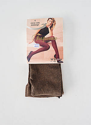 Collants stretch marron TRASPARENZE femme