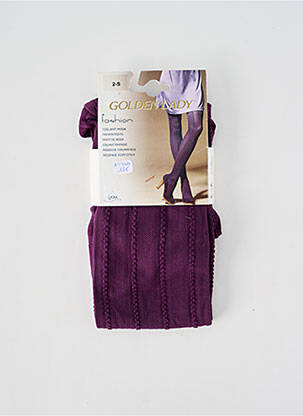 Collants violet GOLDEN LADY femme