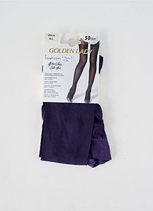 Collants violet GOLDEN LADY femme
