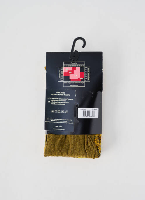 Collants jaune BONNIE DOON femme