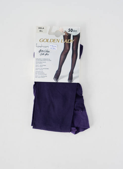 Collants violet GOLDEN LADY femme