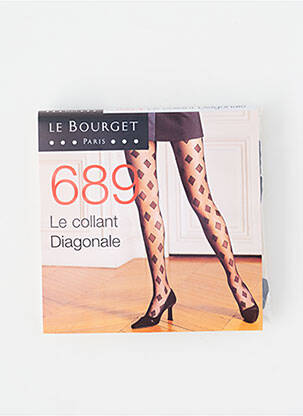 Collants imprimé fantaisie noir LE BOURGET femme