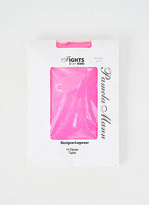 Collants stretch rose PAMELA MANN femme
