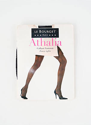 Collants imprimé fantaisie noir LE BOURGET femme