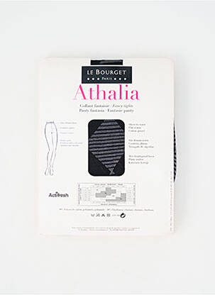 Collants imprimé fantaisie noir LE BOURGET femme