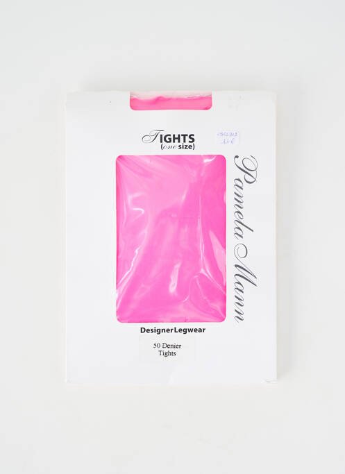 Collants stretch rose PAMELA MANN femme