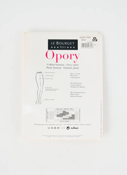 Collants noir LE BOURGET femme