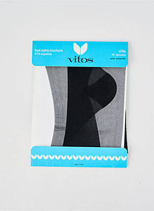 Bas stretch noir VITOS femme