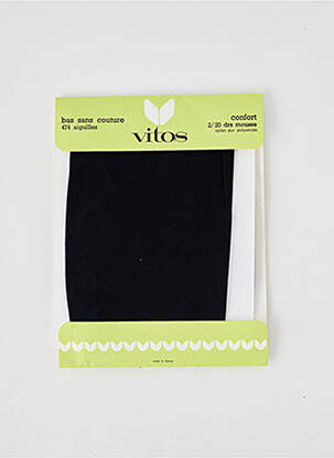 Bas stretch noir VITOS femme