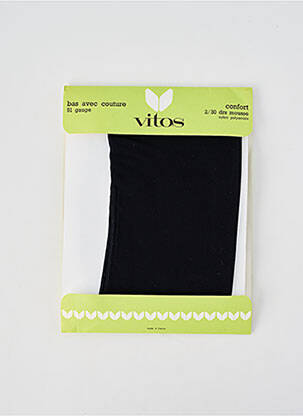 Bas stretch noir VITOS femme