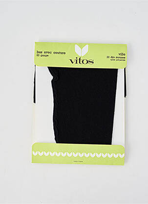 Bas stretch noir VITOS femme