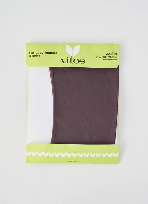 Bas marron VITOS femme