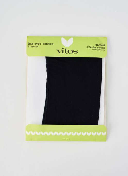 Bas noir VITOS femme