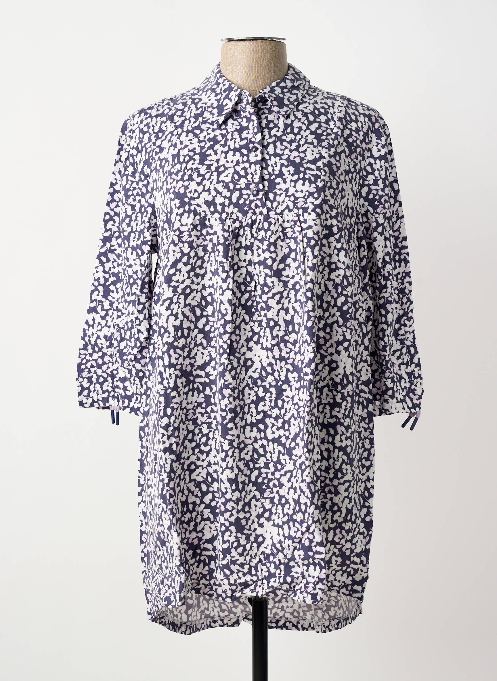 Tunique manches longues imprimé fantaisie violet SHEEGO femme