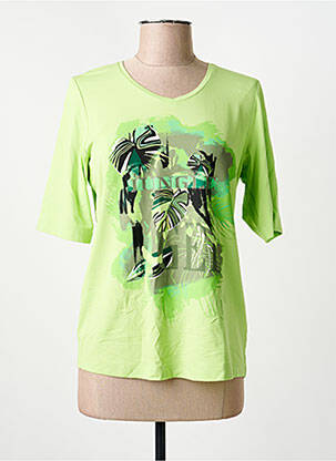 T-shirt manches mi-longues manches courtes vert RABE femme