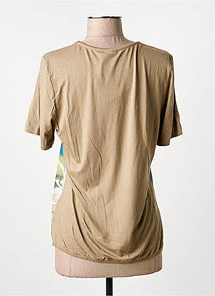 T-shirt imprimé fantaisie manches courtes marron BARBARA LEBEK femme