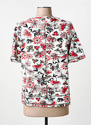 T-shirt stretch manches courtes rouge FRANK WALDER femme