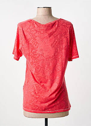 T-shirt coupe cintrée manches courtes rouge CAPUCCINO femme