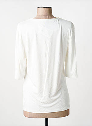 T-shirt stretch manches courtes blanc BARBARA LEBEK femme