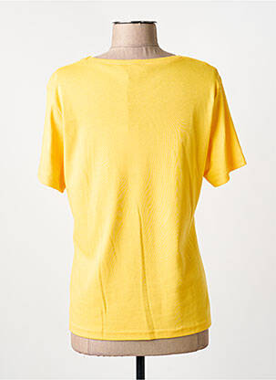 T-shirt sérigraphie manches courtes orange GUY DUBOUIS femme