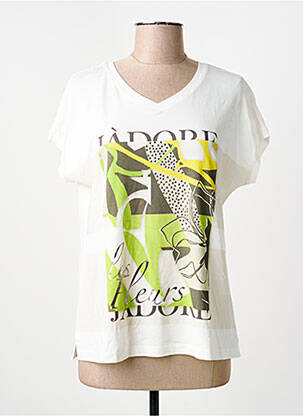 T-shirt imprimé fantaisie manches courtes blanc THOMAS RABE femme