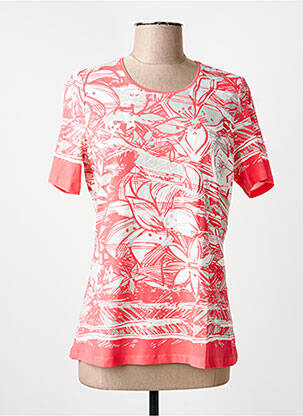T-shirt stretch manches courtes rouge BARBARA LEBEK femme