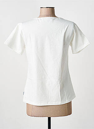 T-shirt sérigraphie avec strass manches courtes beige ANANKE femme