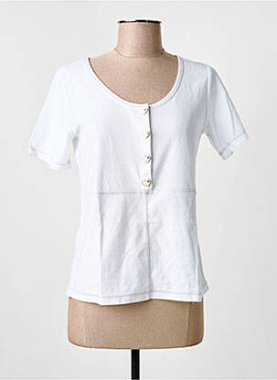 T-shirt stretch manches courtes blanc ANANKE femme