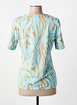 T-shirt imprimé fantaisie manches courtes bleu BARBARA LEBEK femme