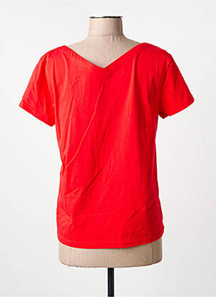 T-shirt coupe droite manches courtes rouge ANANKE femme