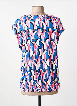 T-shirt col v manches courtes rose BARBARA LEBEK femme