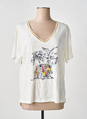 T-shirt coupe droite manches courtes beige ANANKE femme