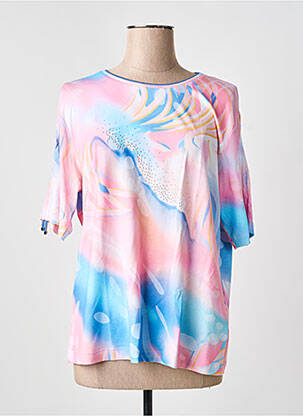 T-shirt stretch manches courtes rose RABE femme