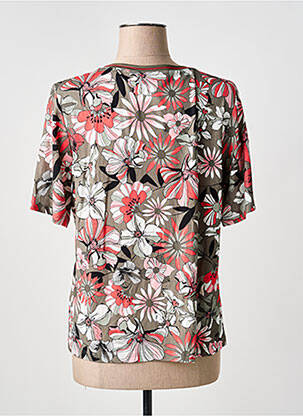 T-shirt stretch manches courtes vert FRANK WALDER femme