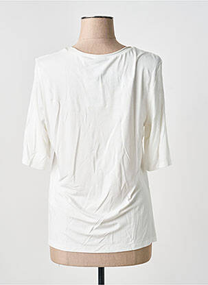 T-shirt stretch manches courtes blanc BARBARA LEBEK femme