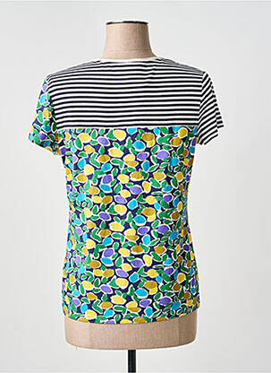 T-shirt col v manches courtes noir OLIVIER PHILIPS femme