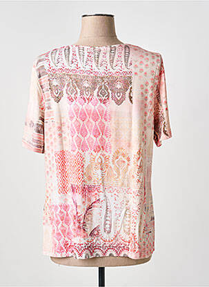 T-shirt imprimé fantaisie manches courtes rose BARBARA LEBEK femme