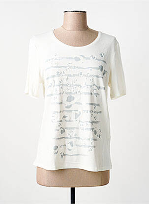 T-shirt beige BARBARA LEBEK femme