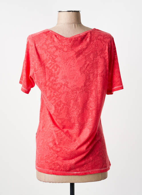 T-shirt coupe cintrée manches courtes rouge CAPUCCINO femme