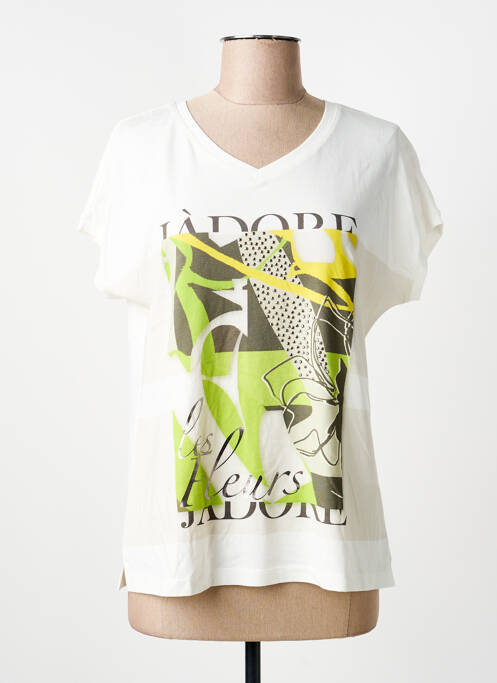 T-shirt imprimé fantaisie manches courtes blanc THOMAS RABE femme