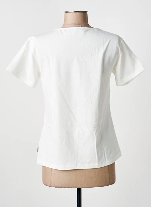 T-shirt sérigraphie avec strass manches courtes beige ANANKE femme