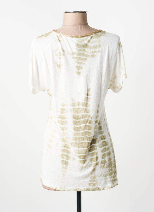 T-shirt col v manches courtes vert ANANKE femme