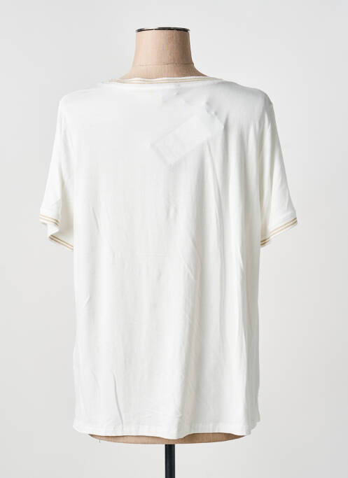 T-shirt coupe droite manches courtes beige TUZZI femme