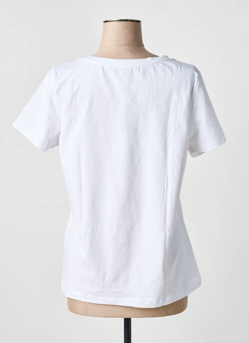 T-shirt sérigraphie avec strass manches courtes blanc ANANKE femme