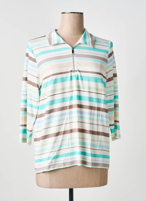 T-shirt bleu FRANK WALDER femme