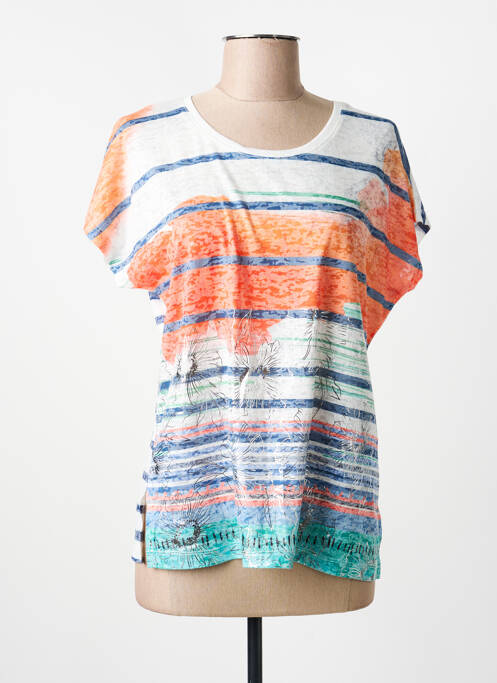 T-shirt bleu GUY DUBOUIS femme