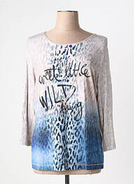 Top tissage jersey manches longues gris RABE femme